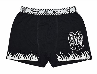 Apple Boxer ΠΑΟΚ ανδρικό μπόξερ με εξωτερικό λάστιχο 0110503