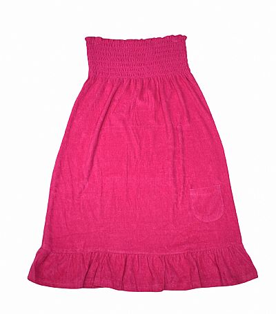 Moyra Midi γυναικείο φόρεμα strapless 0001757