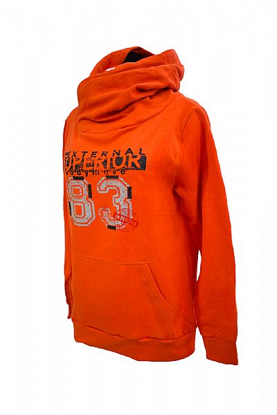 Bodymove ανδρικό φούτερ με Crossover κουκούλα 657