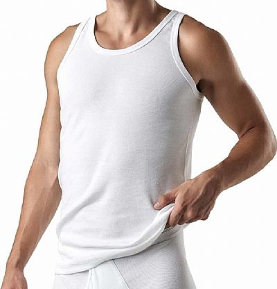 Apple Boxer ανδρική φανέλα Classic με λεπτή τιράντα 0310150 Λευκό