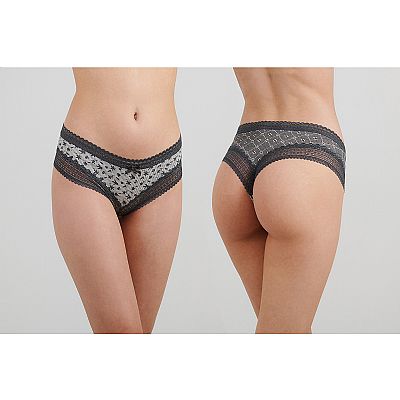 Apple Boxer γυναικείο Bamboo Tai με Δαντέλα 2Pack 0222305-123