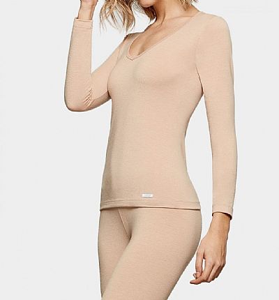 Impetus ισοθερμική μπλούζα μακρυμάνικη με V λαιμόκοψη 8361606