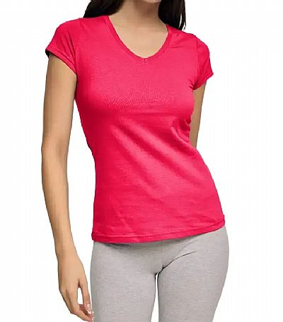 Bodymove γυναικείο t/shirt με V λαιμόκοψη 614-09